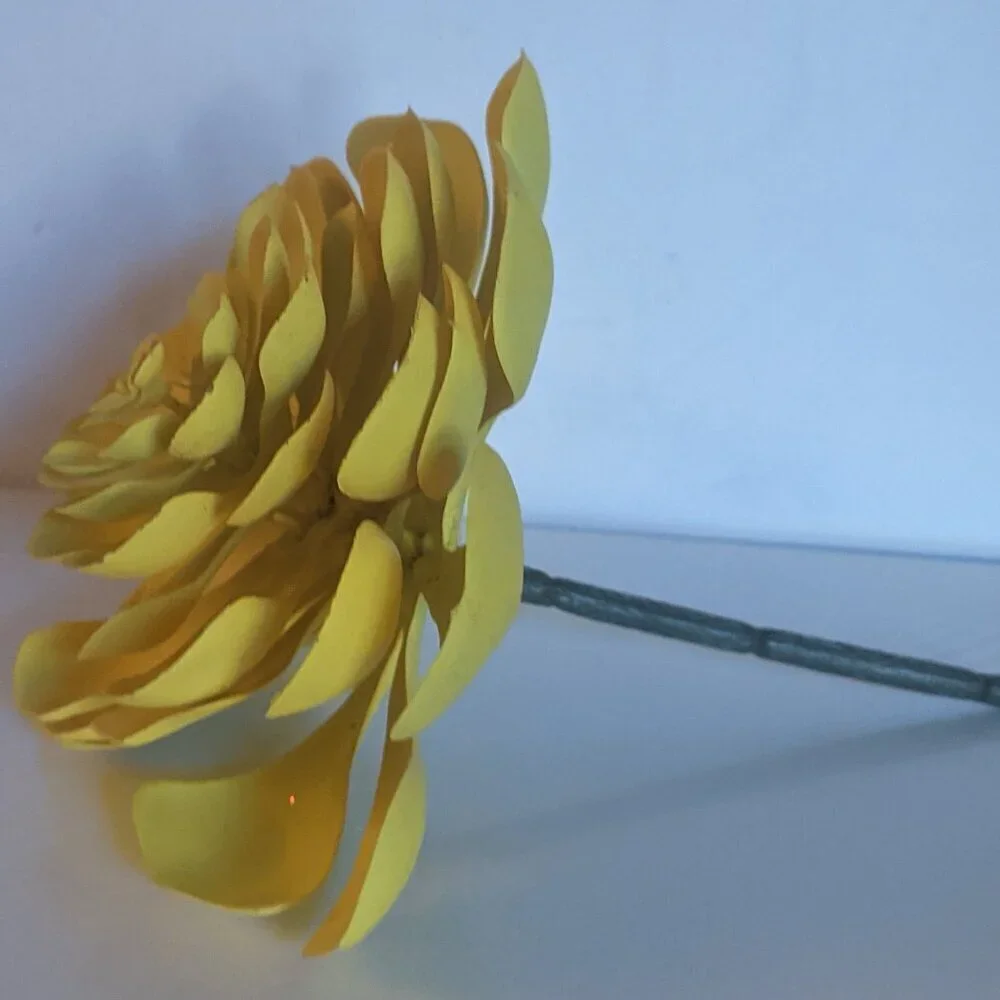 NEW Ashland Large Yellow Cabbage Succulent Stem Plant Faux Floral Decor Michaels